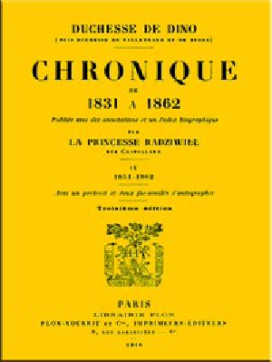 [Gutenberg 53523] • Chronique de 1831 à 1862, Tome 4 (de 4)